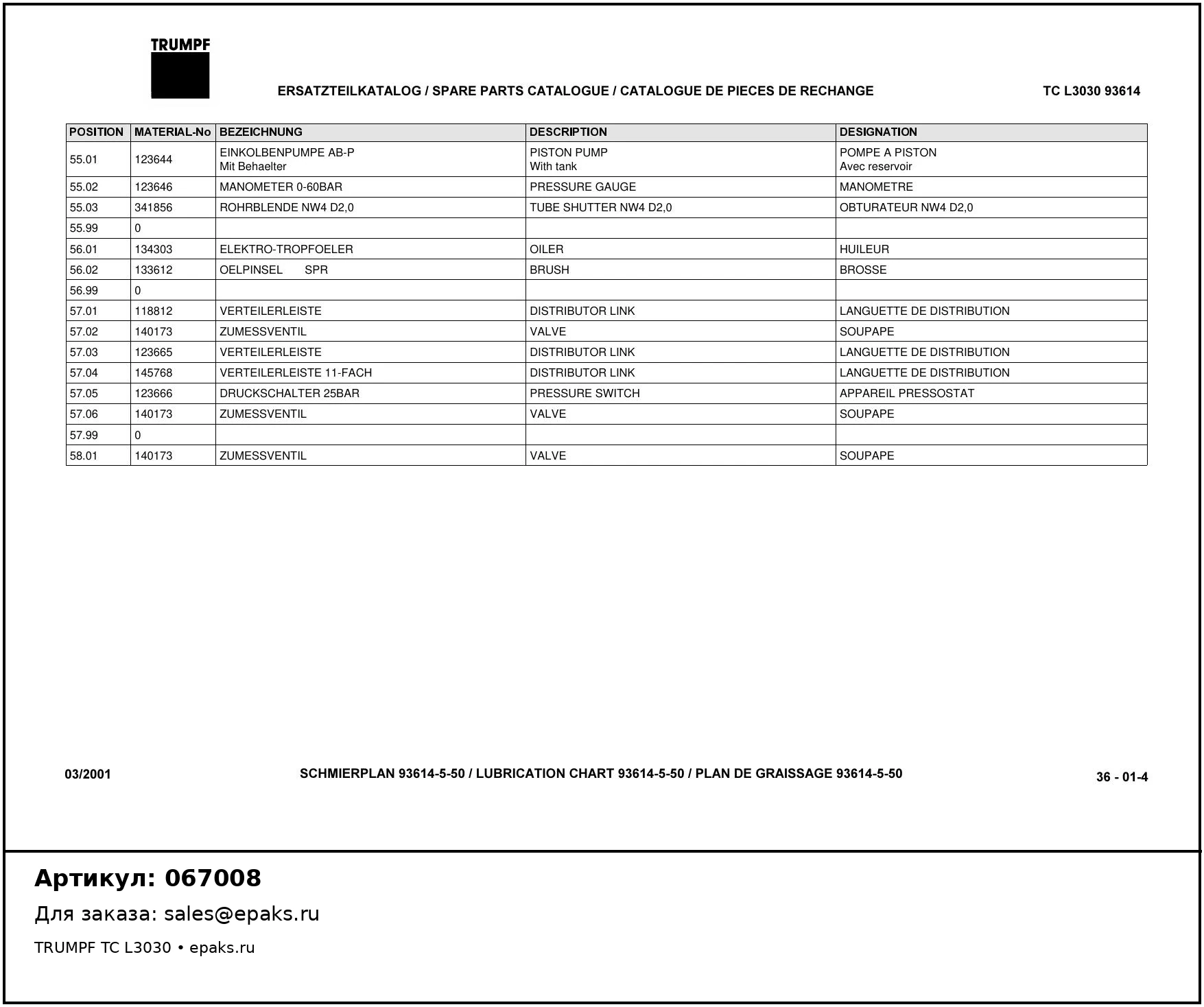 TRUMPF 067008