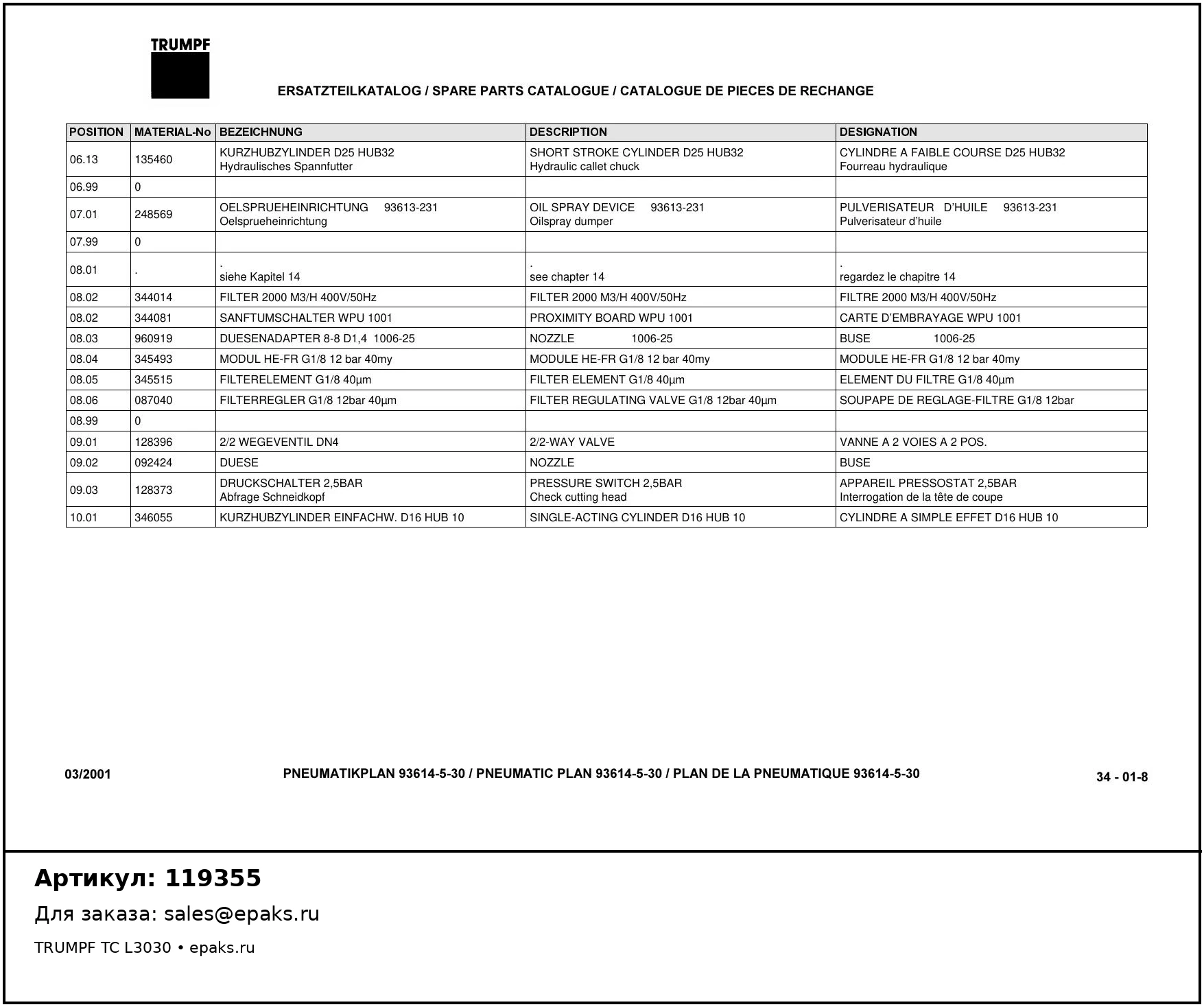 TRUMPF 119355