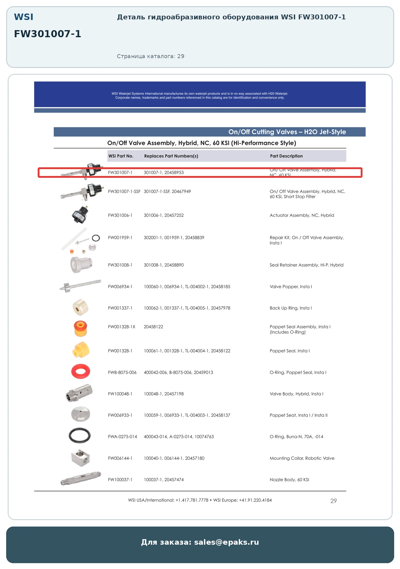 WSI FW301007-1