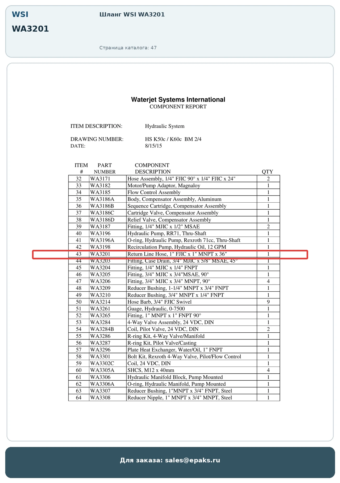 WSI WA3201