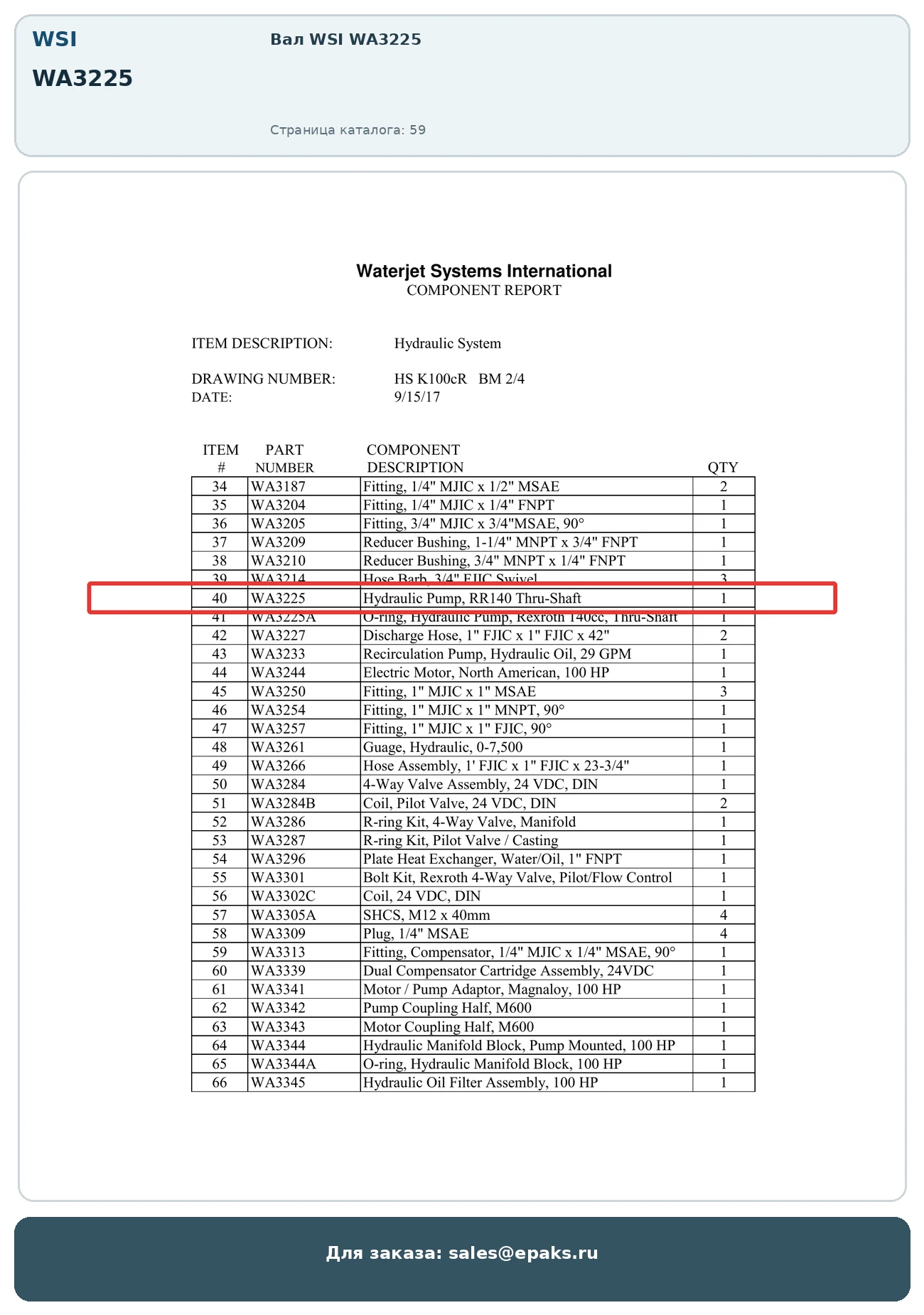 WSI WA3225