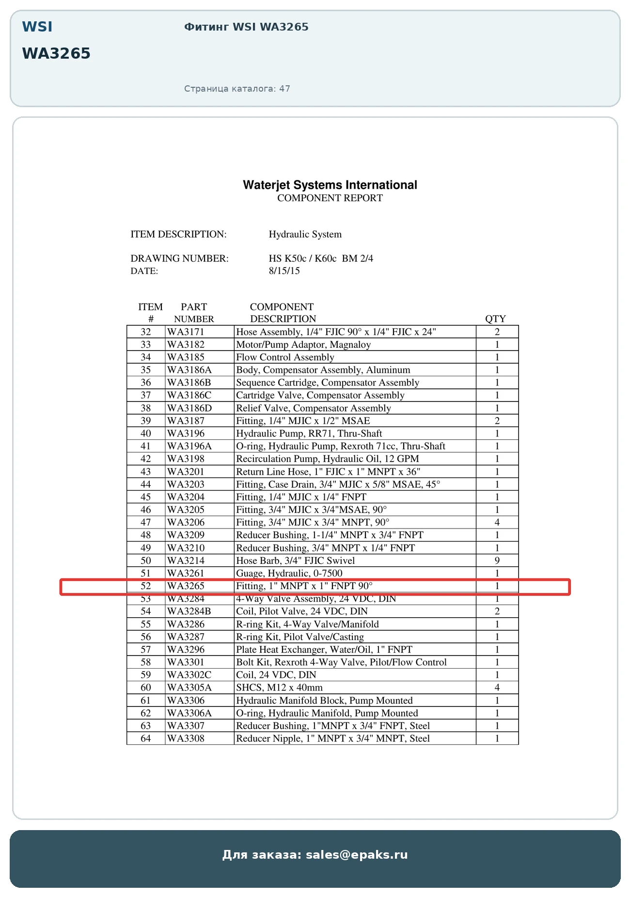 WSI WA3265