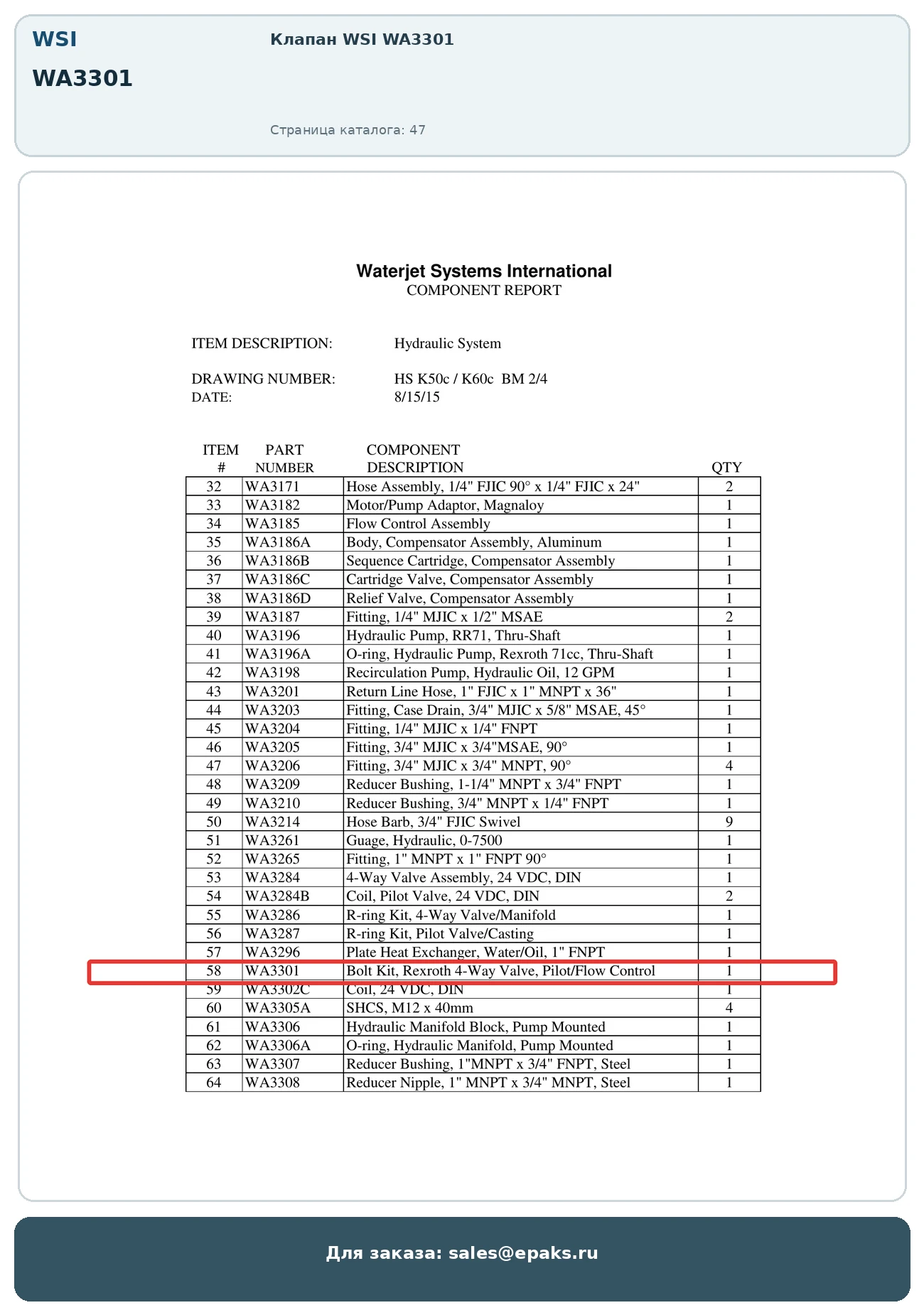 WSI WA3301