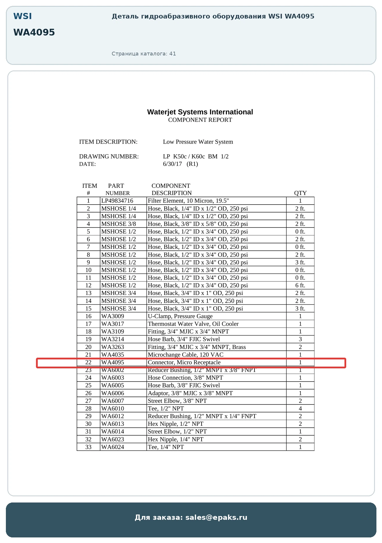 WSI WA4095