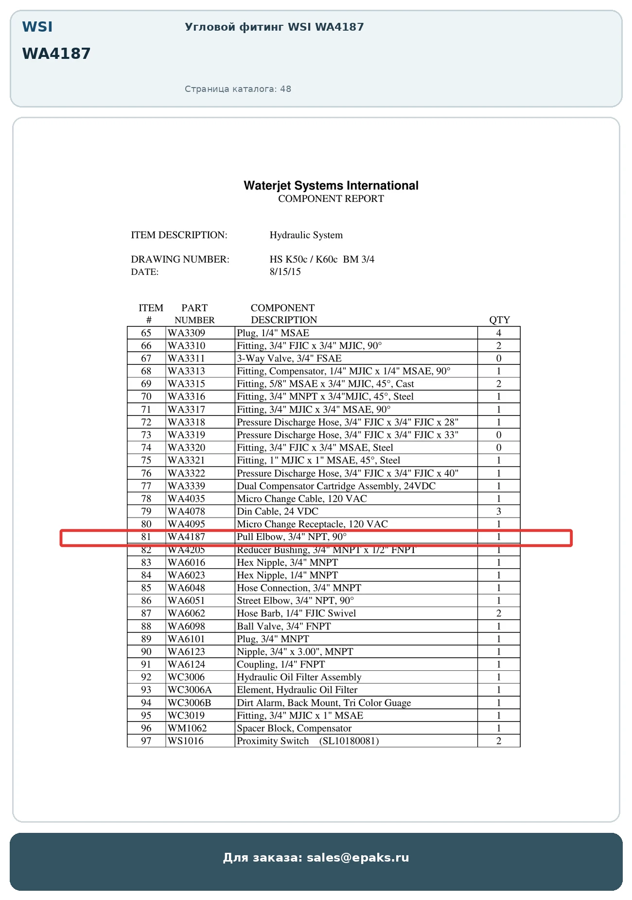 WSI WA4187