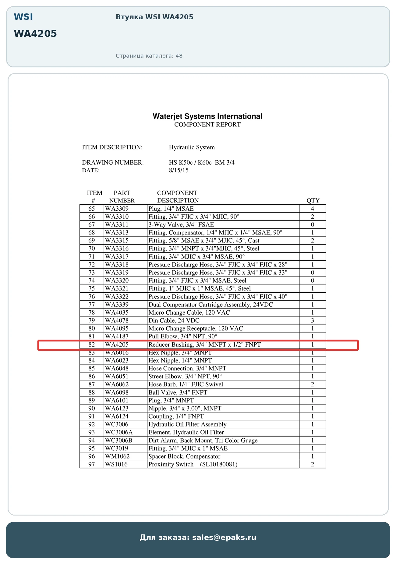 WSI WA4205
