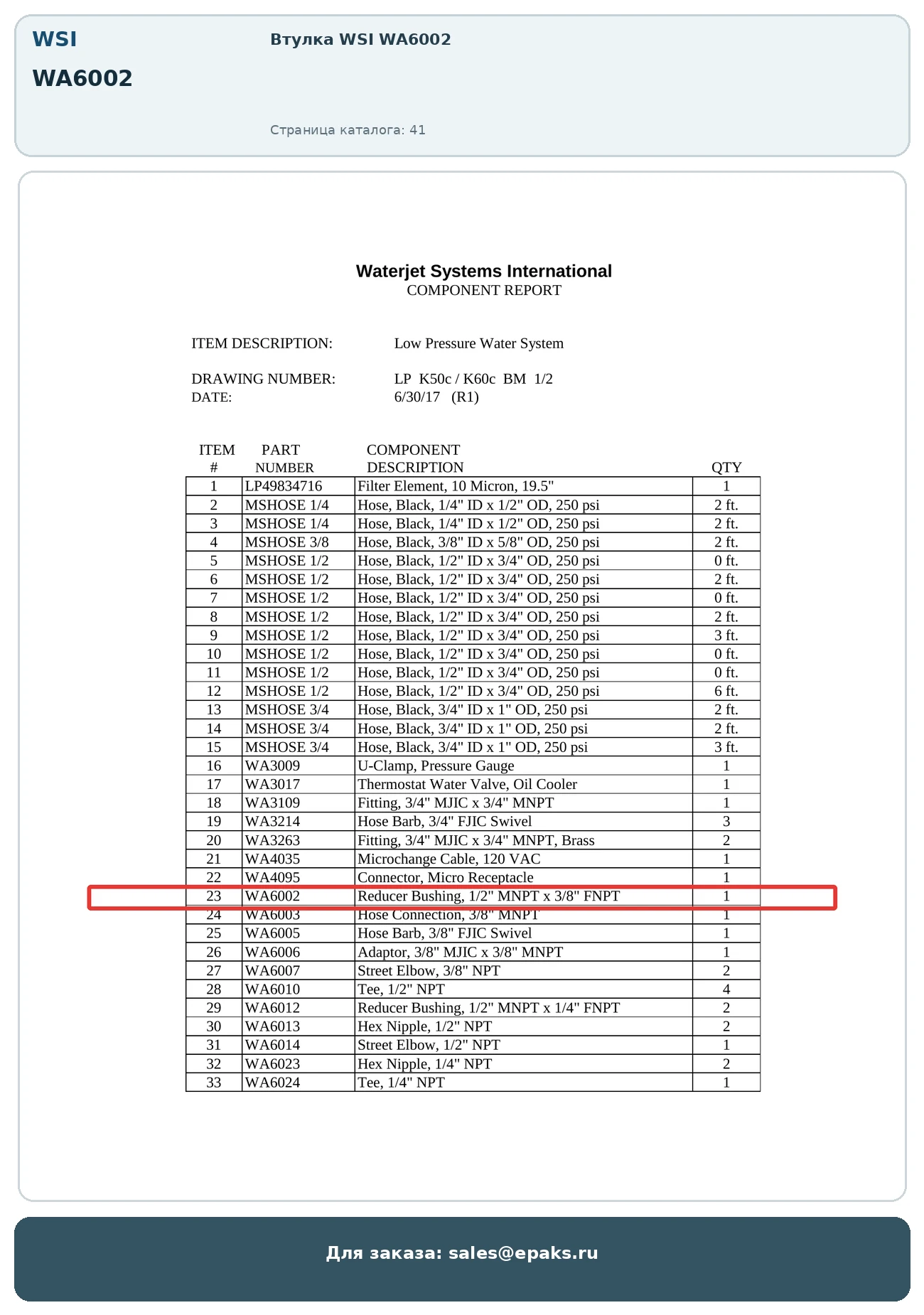 WSI WA6002