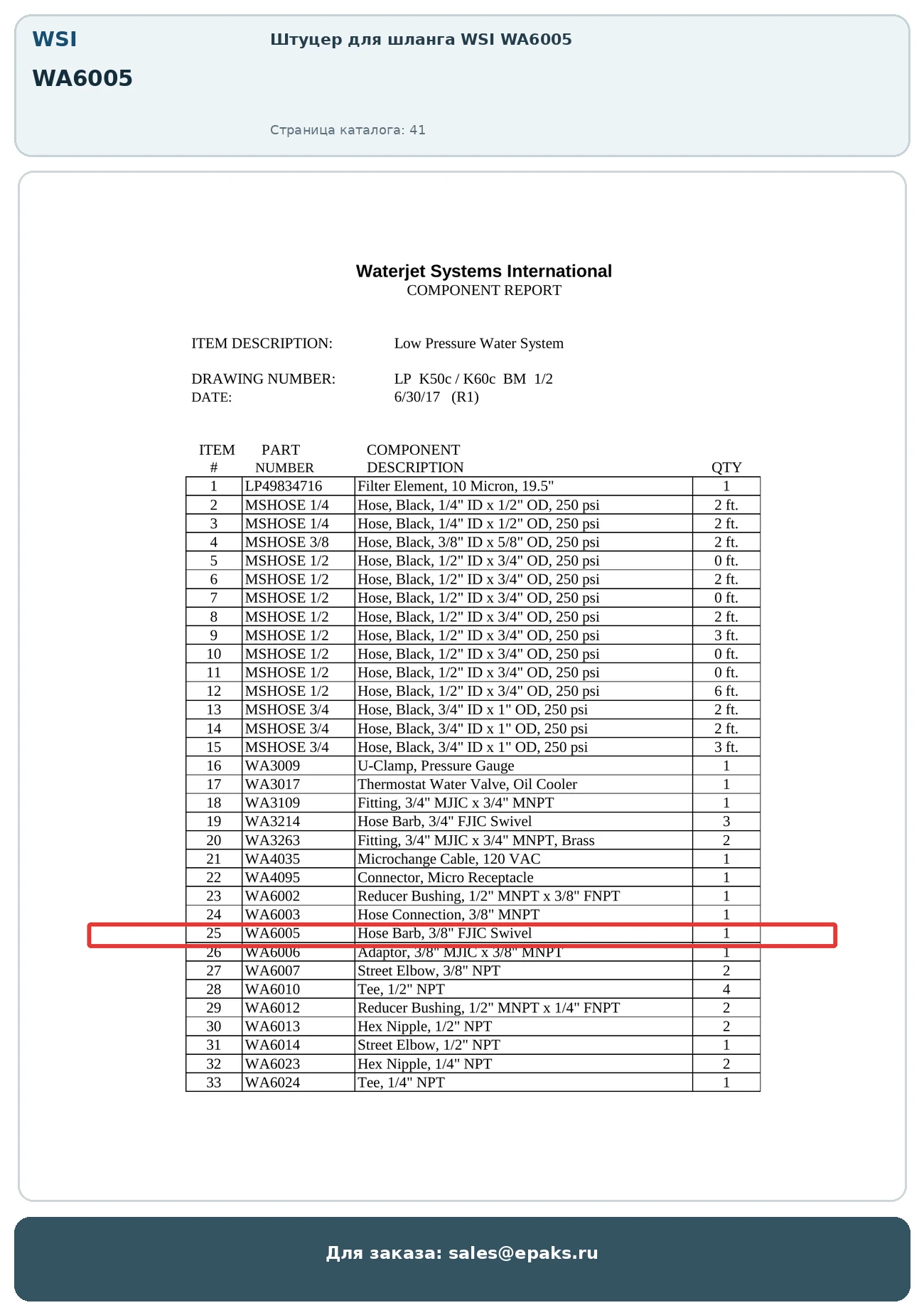 WSI WA6005